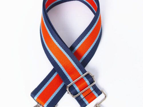 Stripe blue/orange  Adjustable interchangeable bag strap