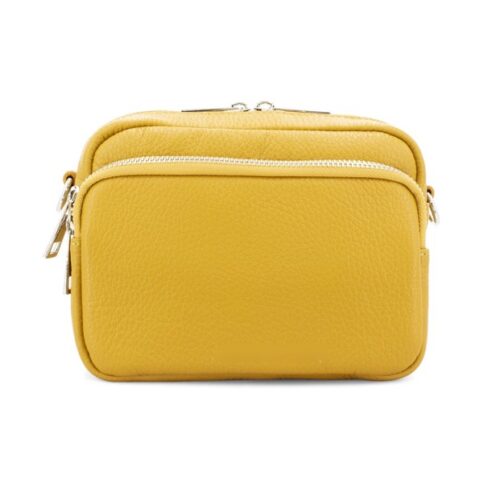 Mini Italian leather crossbody mustard Niche Handbags & Luggage