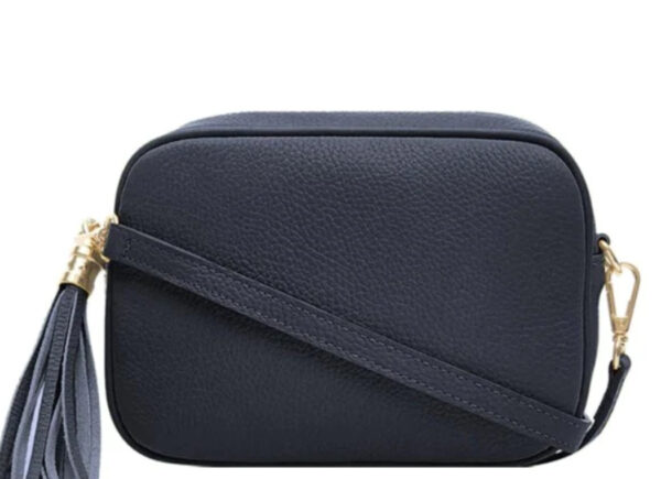 Navy Crossbody Single zip camera bag | Niche Handbags & Luggage