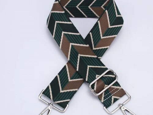 Geometric Teal adjustable  bag strap