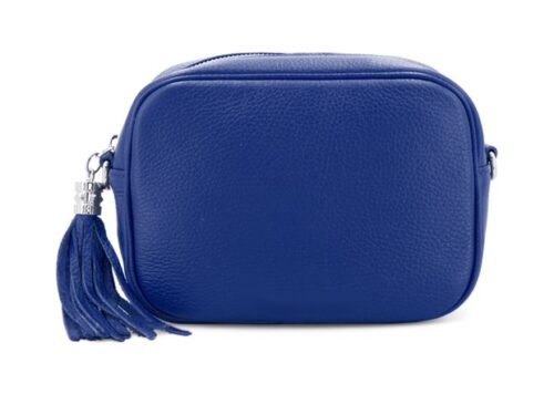 Blue Crossbody Single zip camera bag