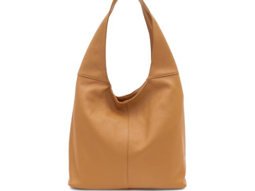 Tan Italian Leather hobo bag