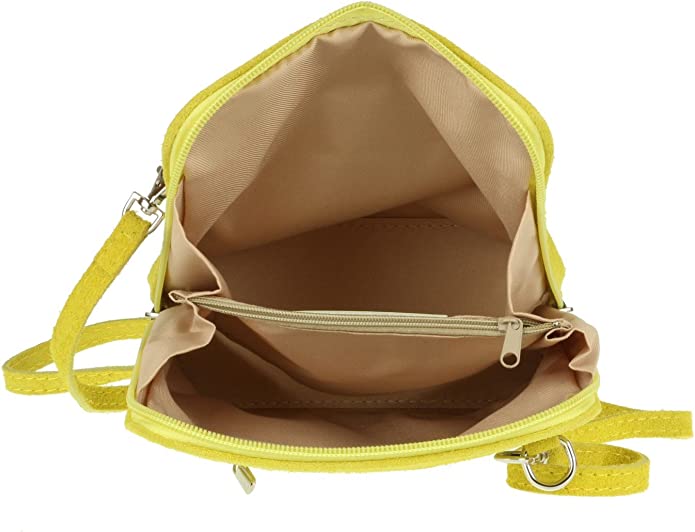 Yellow suede vera Pelle crossbody bag Niche Handbags & Luggage
