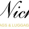 niche logo with elegant script niche above orange text bags  luggage niche bags  luggage